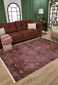 Blue and White Geometric Area Rug, Washable