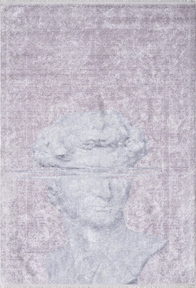 Figürlü Modern Halı - Yıkanabilir - Kaymaz Taban - Pati Dostu