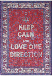 Kalety Kırmızı Özel Tasarım Dijital Baskı Halı Halınet