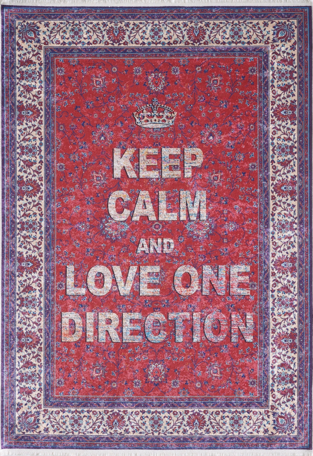 Kalety Kırmızı Özel Tasarım Dijital Baskı Halı Halınet