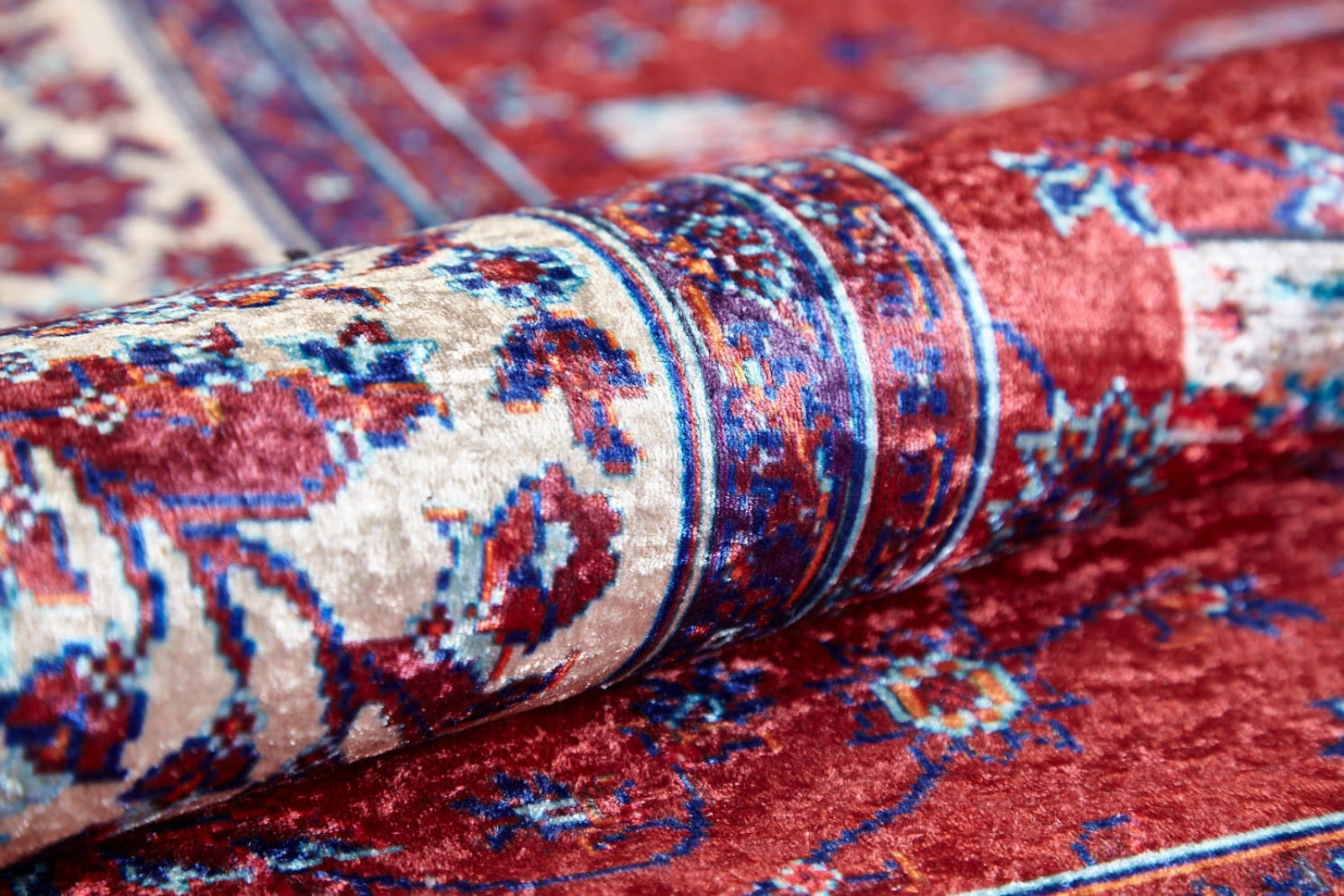 Kalety Kırmızı Özel Tasarım Dijital Baskı Halı Halınet