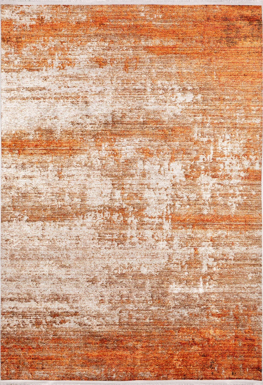 Alfombra de impresión digital outlet naranja con diseño abstracto moderno 120x180 cm – imagen 2