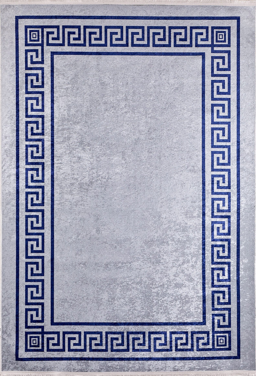 Murom Lacivert Çerçeveli Dijital Baskı Halı Halınet