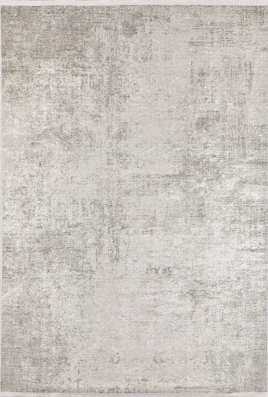 Light Grey Abstract Vintage Style Runner Rug – image 2