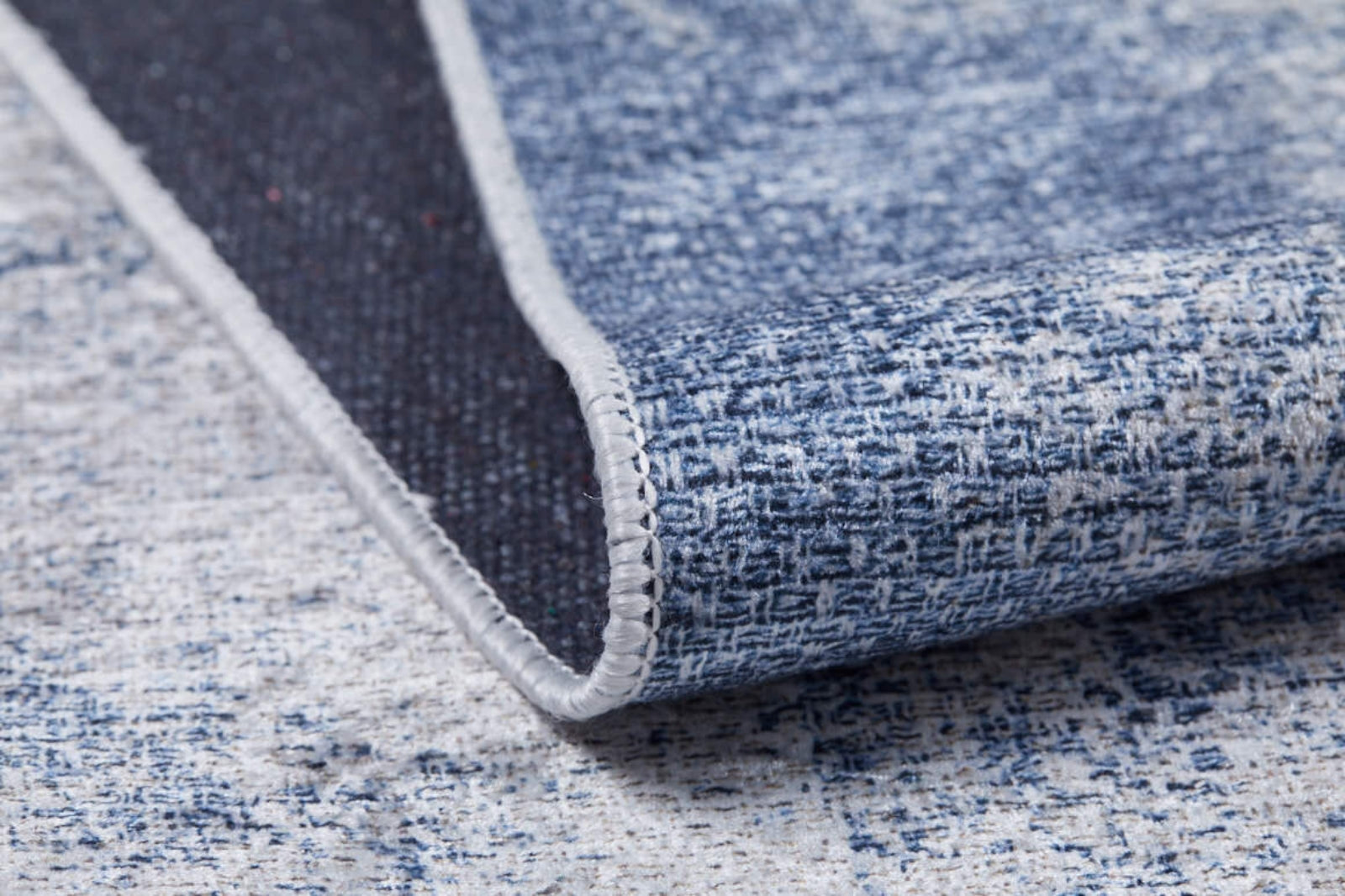 Cerepovets Mavi Modern Dijital Baskı Halı Halınet