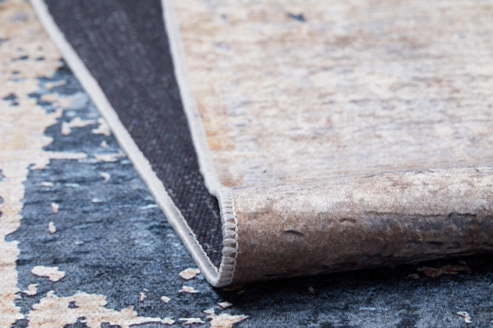 Saransk Mavi Modern Dijital Baskı Halı Halınet