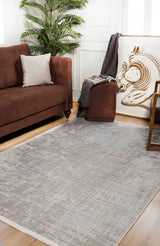 Light Gray Beige Modern Living Room Rug Texture - Polyester