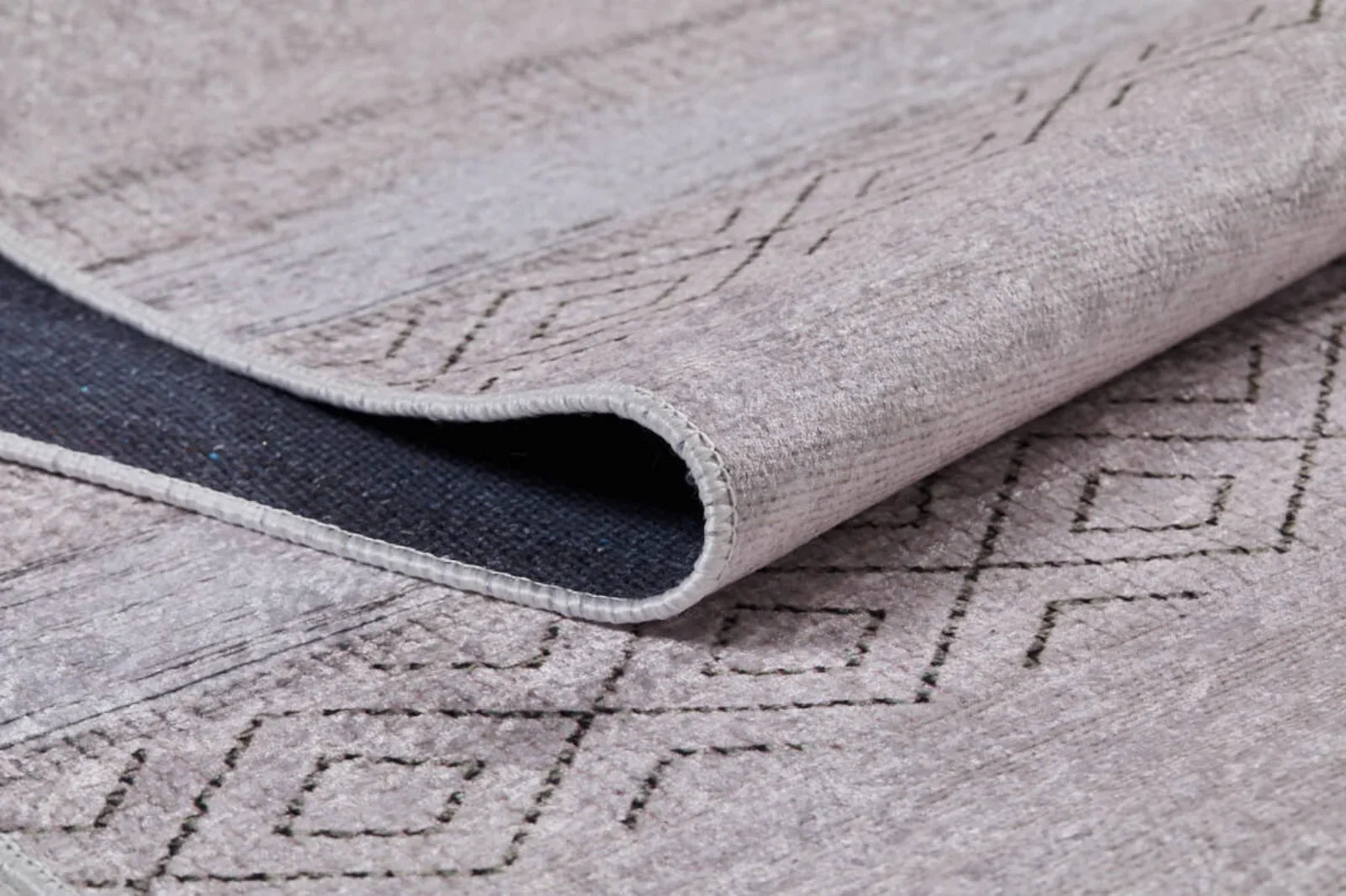 Bej Minimalist Modern Halı - Yıkanabilir - Kaymaz Taban - Pati Dostu
