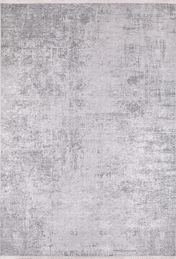 Antrasit Dokulu Modern Halı - Yıkanabilir - Kaymaz Taban - Pati Dostu