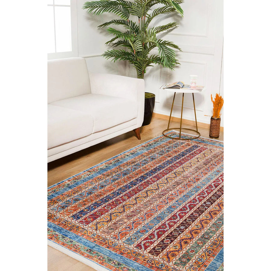 Geometrik Modern Halı - Yıkanabilir - Kaymaz Taban - Pati Dostu