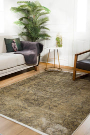 Beja Yeşil Klasik Dijital Baskı Halı Halınet