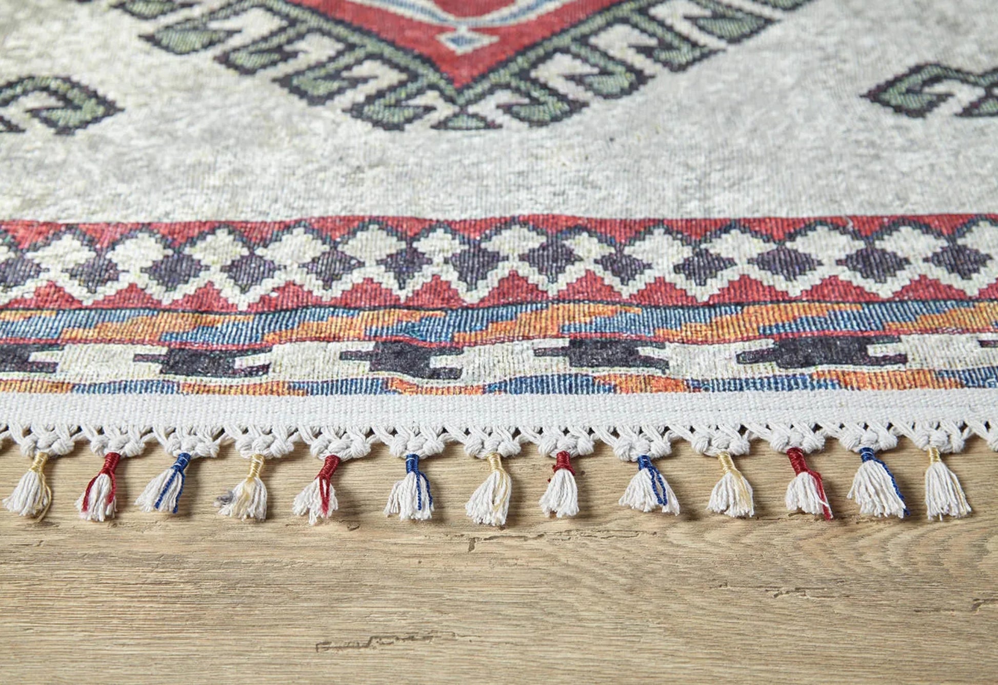 Koszalin Gri Geometrik Dijital Baskı Halı Halınet