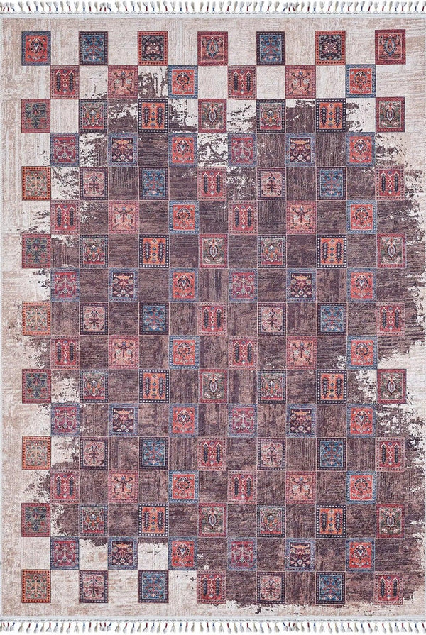 Klasik Modern Halı - Yıkanabilir - Kaymaz Taban - Pati Dostu