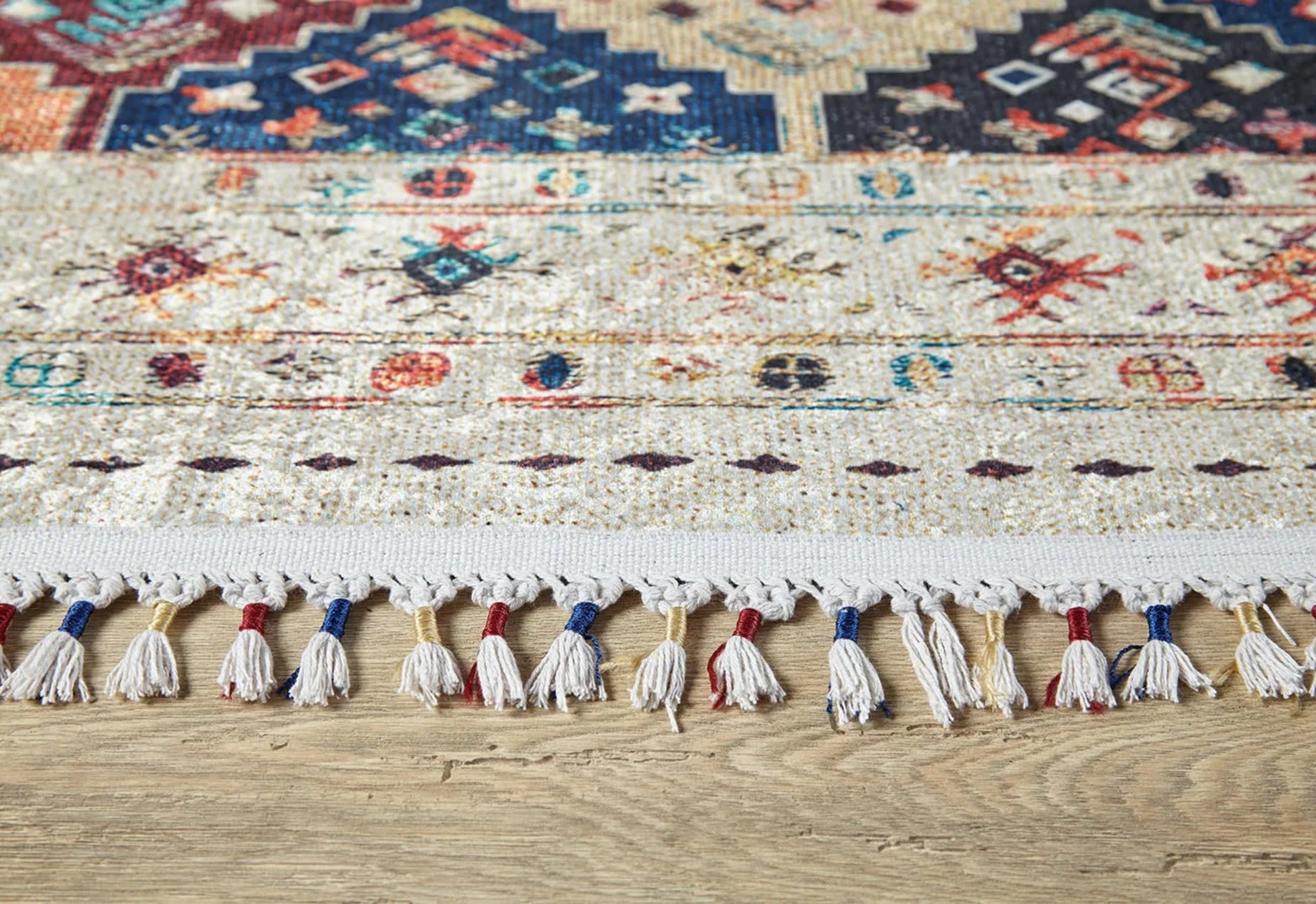 Kolno Bej Geometrik Dijital Baskı Halı Halınet