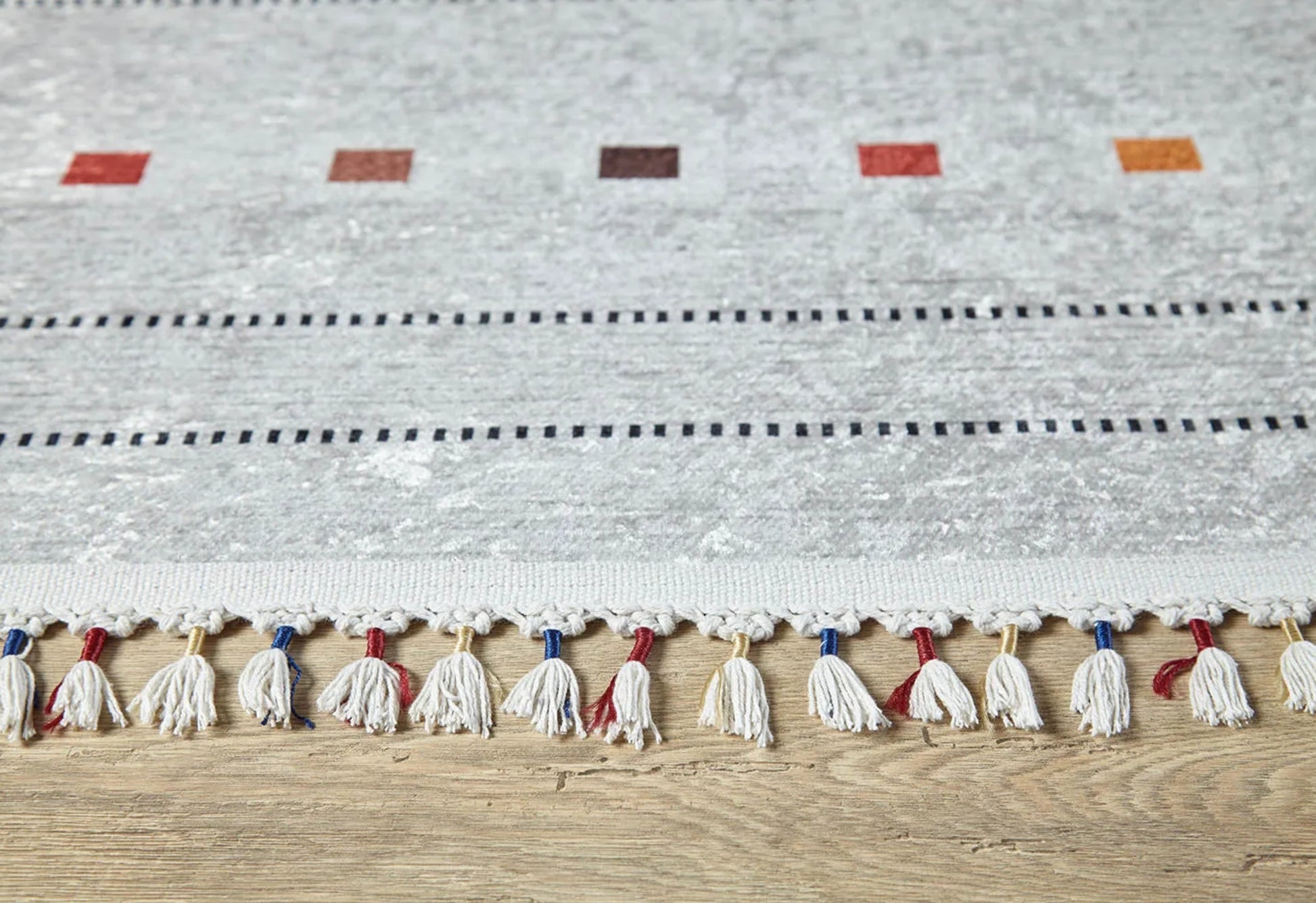 Laziska Gri Klasik Dijital Baskı Halı Halınet