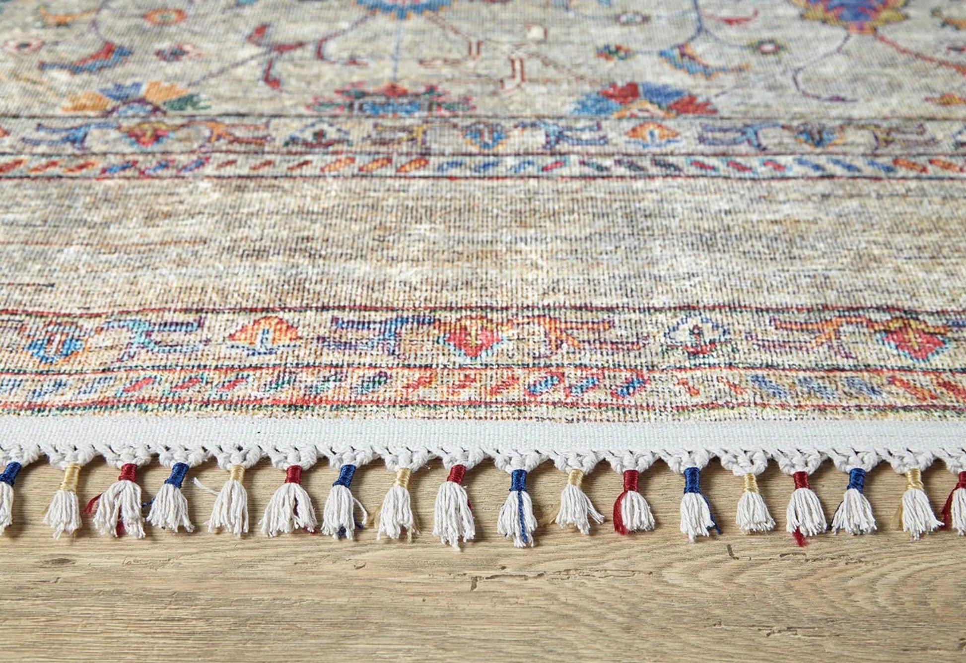 Miejska Gri Klasik Dijital Baskı Halı Halınet