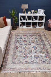 Miejska Gri Klasik Dijital Baskı Halı Halınet