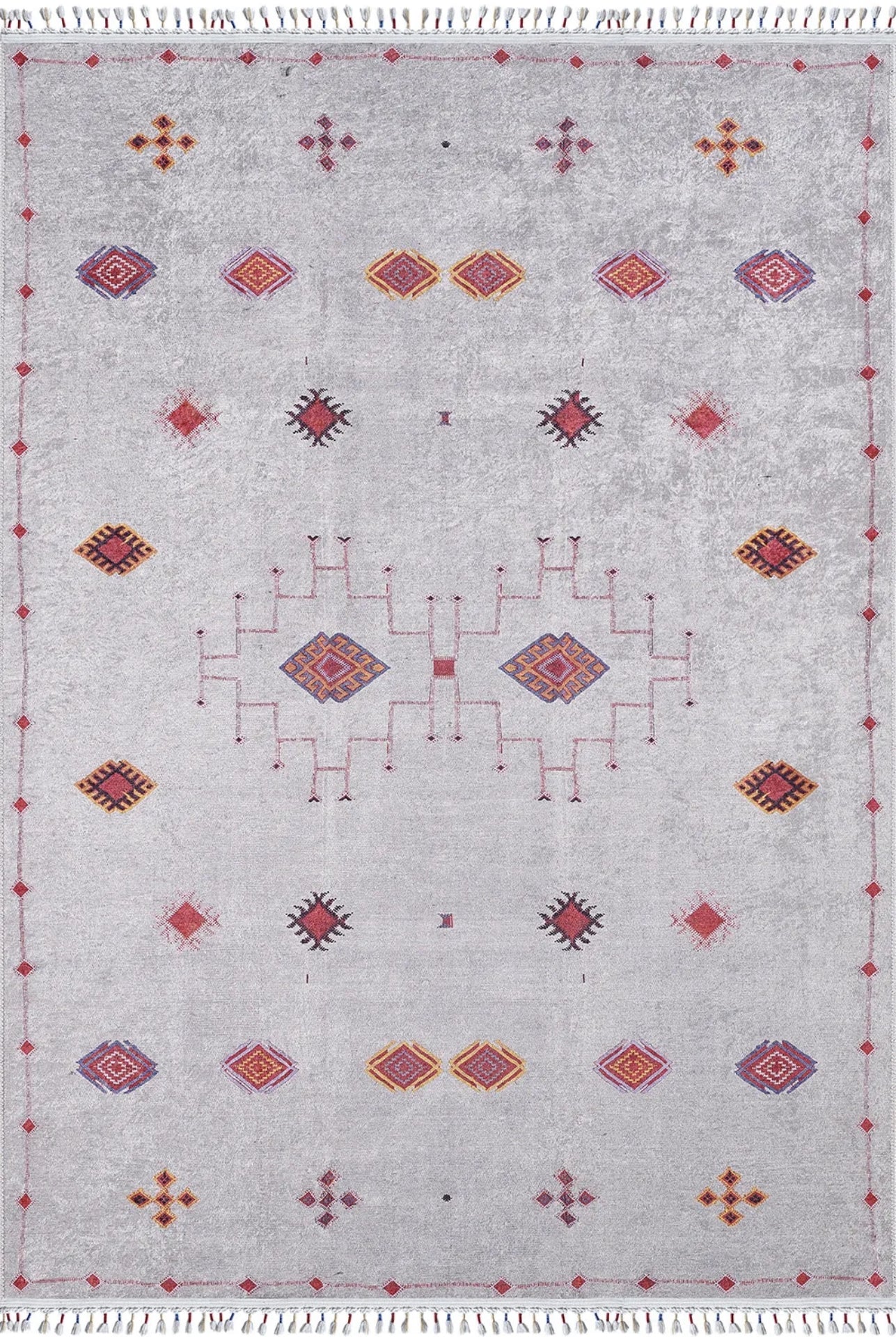 Miedzyborz Krem Klasik Dijital Baskı Halı Halınet