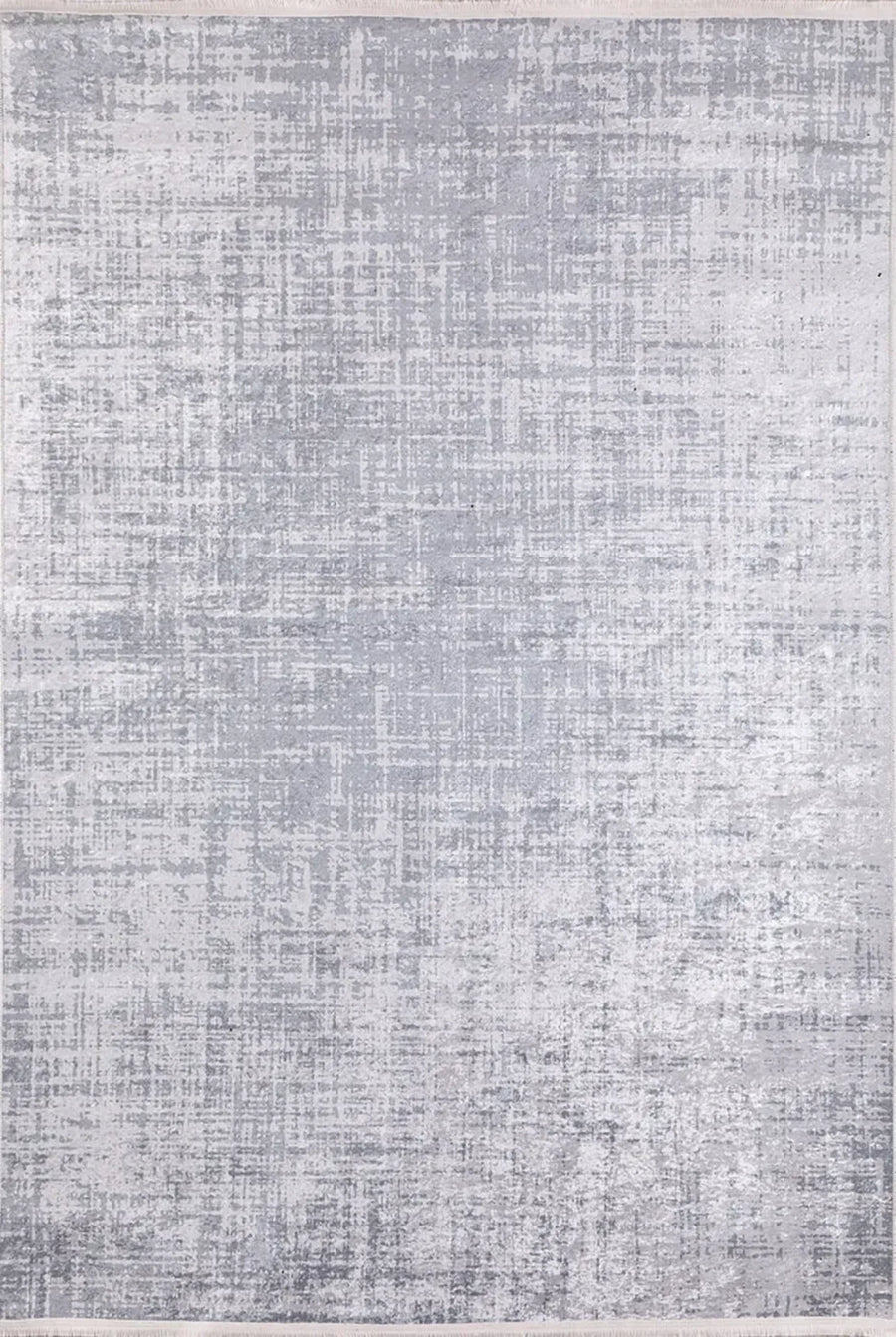 Gri Beyaz Modern Soyut Desenli Dijital Baskı Halı Yıkanabilir – Oturma odası kullanımı