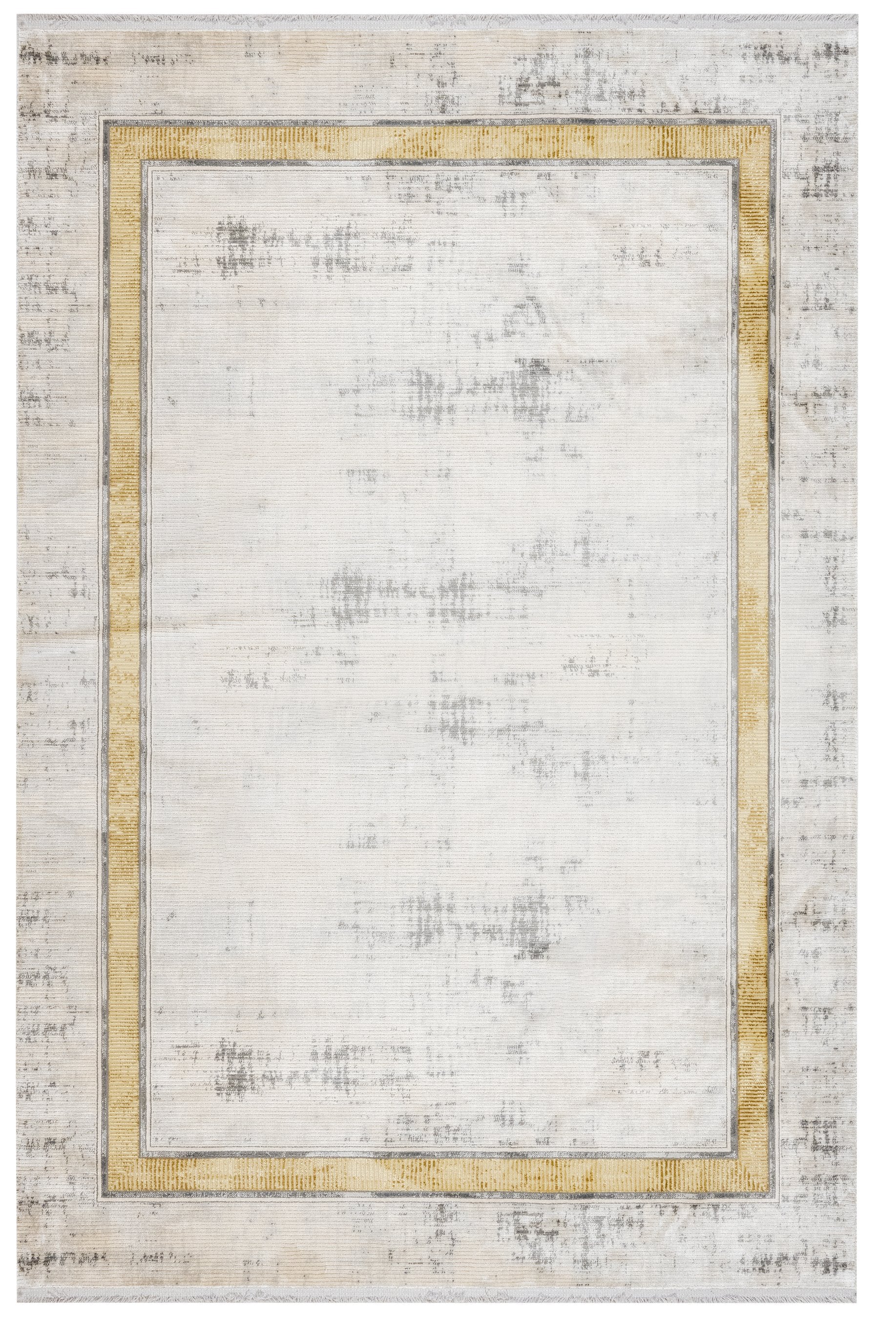 Bijou Gold Çerçeveli Viskon Makine Halısı Nexus