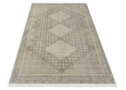 Pransh  Krem Kadife Dijital Baskı Halı