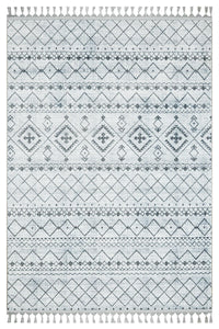 Geometric Patterned Grey Anthracite Digitally Printed Rug Pet-Friendly