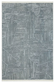 Antrasit Gri Bohem Dokulu Triko Halı - Yıkanabilir - Kaymaz Taban - Pati Dostu