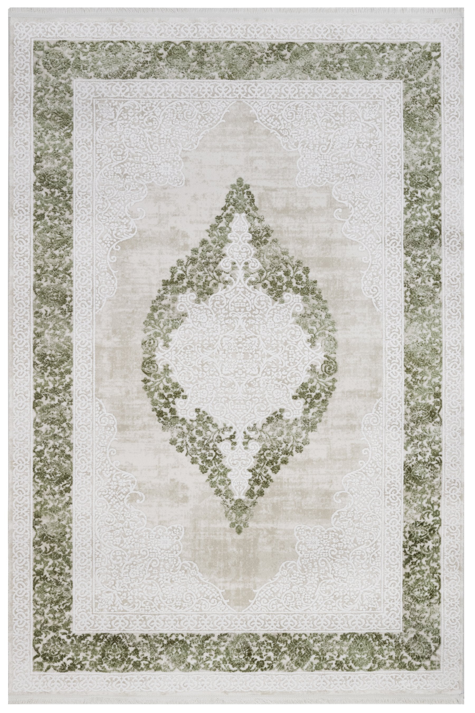 Belda Yeşil Klasik Akrilik Makine Halısı Nexus