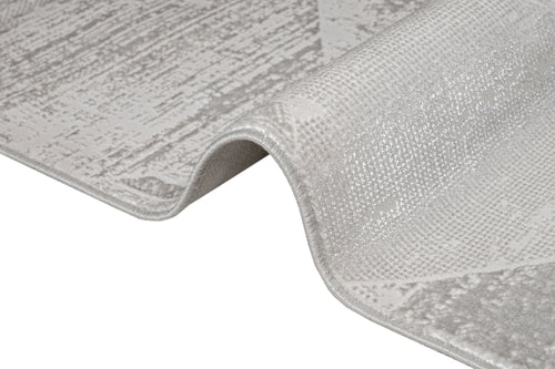 Piacenza Krem Geometrik Mikrofiber Polyester Makine Halısı Luxess