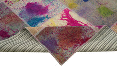 Kırk Yama Bej Patchwork Pamuk Yün El Dokuma Halısı 307x407 Agacan