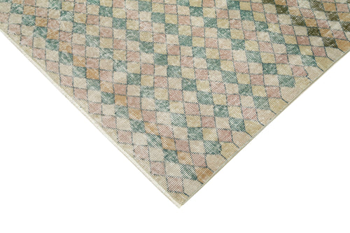 Checkered Kilim Beyaz Damalı Pamuk Yün El Dokuma Halısı 155x253 Agacan