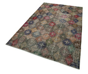 Checkered Kilim Beyaz Damalı Pamuk Yün El Dokuma Halısı 150x260 Agacan