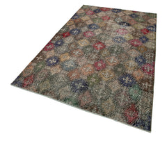 Checkered Kilim Beyaz Damalı Pamuk Yün El Dokuma Halısı 150x260 Agacan