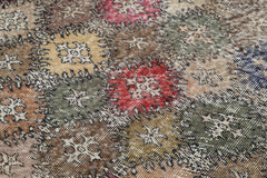 Checkered Kilim Beyaz Damalı Pamuk Yün El Dokuma Halısı 150x260 Agacan