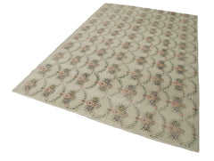 Checkered Kilim Bej Damalı Pamuk Yün El Dokuma Halısı 180x284 Agacan