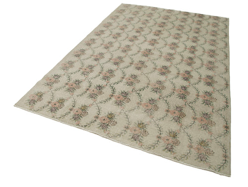 Checkered Kilim Bej Damalı Pamuk Yün El Dokuma Halısı 180x284 Agacan