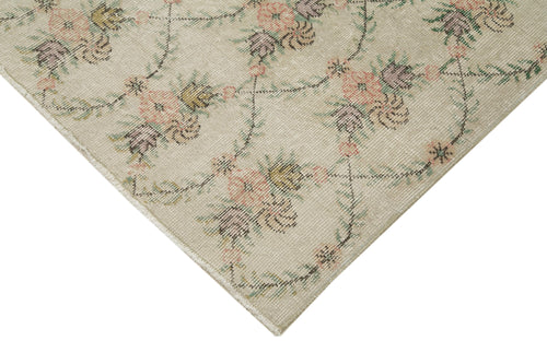 Checkered Kilim Bej Damalı Pamuk Yün El Dokuma Halısı 180x284 Agacan