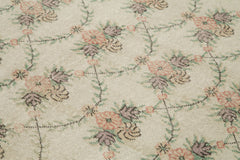 Checkered Kilim Bej Damalı Pamuk Yün El Dokuma Halısı 180x284 Agacan