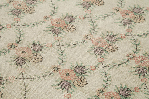 Checkered Kilim Bej Damalı Pamuk Yün El Dokuma Halısı 180x284 Agacan