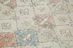 Checkered Kilim Bej Damalı Pamuk Yün El Dokuma Halısı 180x280 Agacan