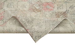 Checkered Kilim Bej Damalı Pamuk Yün El Dokuma Halısı 180x280 Agacan