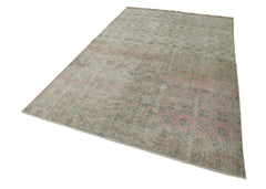 Checkered Kilim Bej Damalı Pamuk Yün El Dokuma Halısı 180x294 Agacan