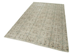 Checkered Kilim Bej Damalı Pamuk Yün El Dokuma Halısı 157x256 Agacan