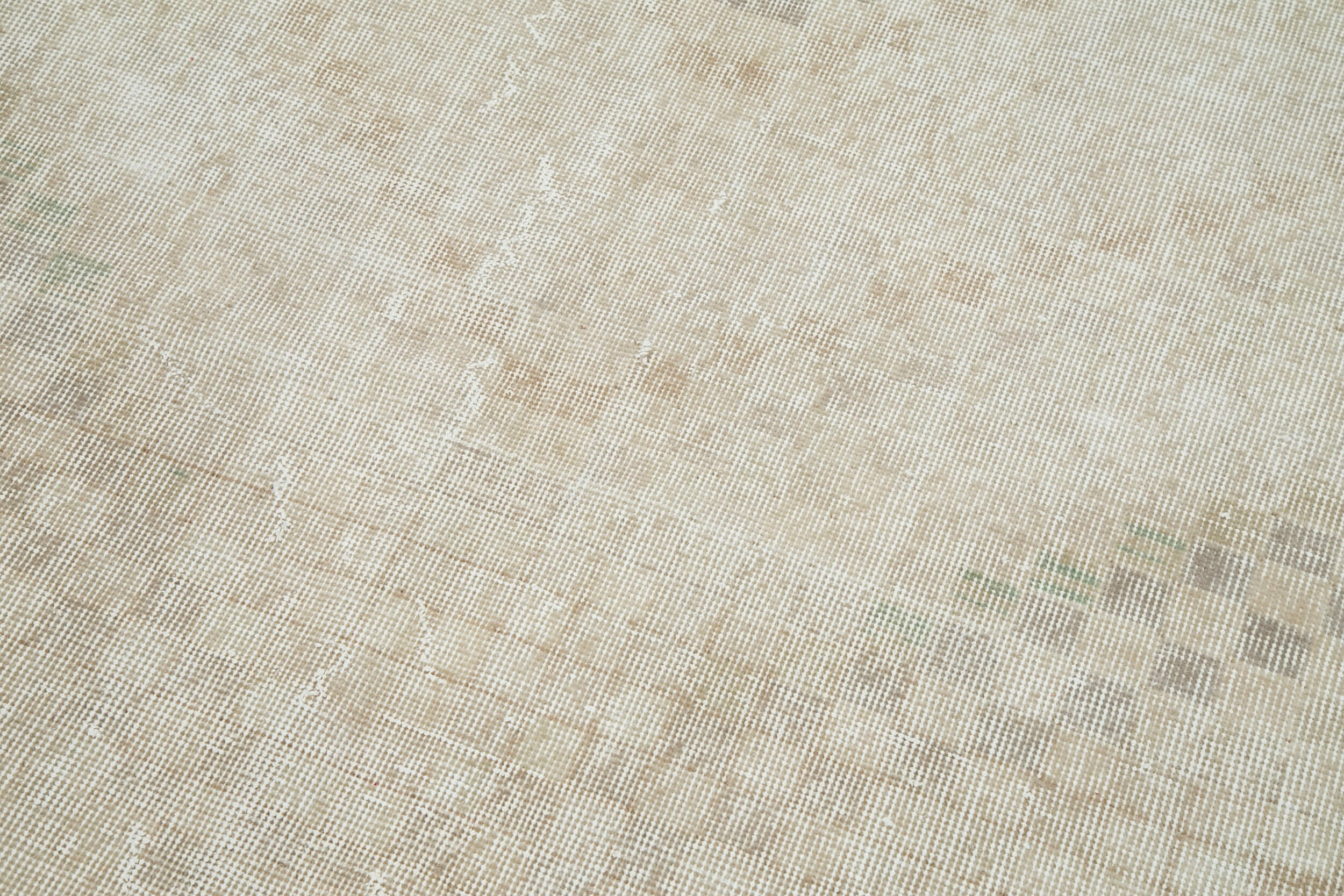 Checkered Kilim Bej Damalı Pamuk Yün El Dokuma Halısı 163x277 Agacan