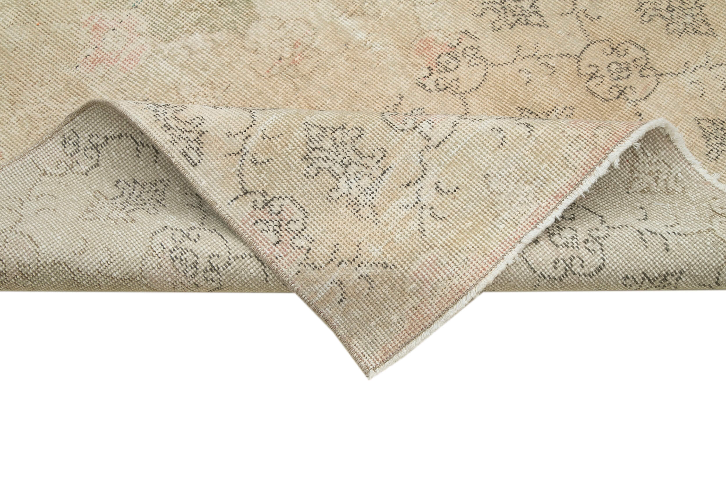 Checkered Kilim Bej Damalı Pamuk Yün El Dokuma Halısı 174x260 Agacan