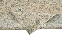 Checkered Kilim Bej Damalı Pamuk Yün El Dokuma Halısı 165x268 Agacan