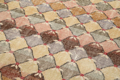 Checkered Kilim Beyaz Damalı Pamuk Yün El Dokuma Halısı 165x235 Agacan