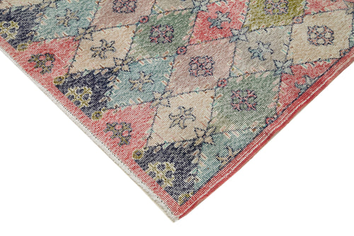 Checkered Kilim Beyaz Damalı Pamuk Yün El Dokuma Halısı 134x273 Agacan