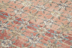 Checkered Kilim Kırmızı Damalı Pamuk Yün El Dokuma Halısı 186x288 Agacan