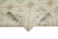 Checkered Kilim Bej Damalı Pamuk Yün El Dokuma Halısı 148x253 Agacan